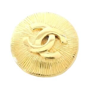 CHANEL Authentic Gold Brooch